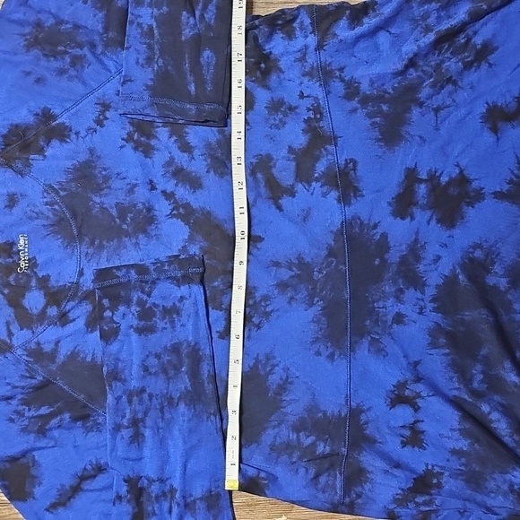 Womens Calvin Klein Performance Black and Blue Tie-Dye Tunic Large - Picture 6 of 7